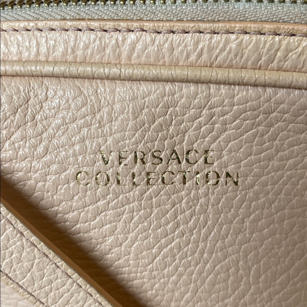 Versace Collection Blush Leather Crossbody Bag - Picture 3 of 14